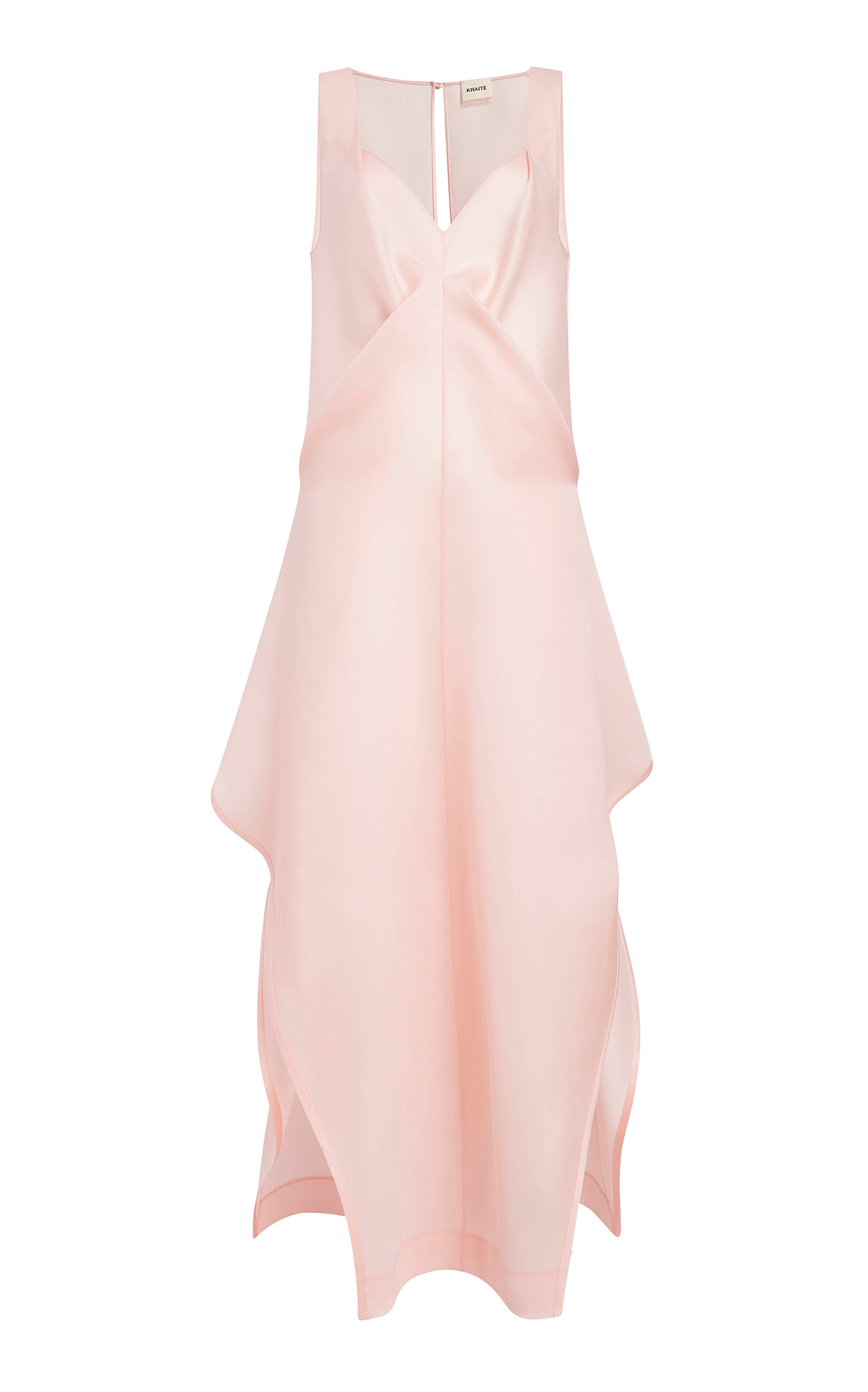 Kenith Flared Silk Organza Maxi Dress