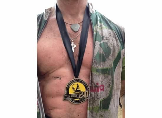 Finishers of the 20th anniversary edition of La Ruta de los Conquistadores received this medal.