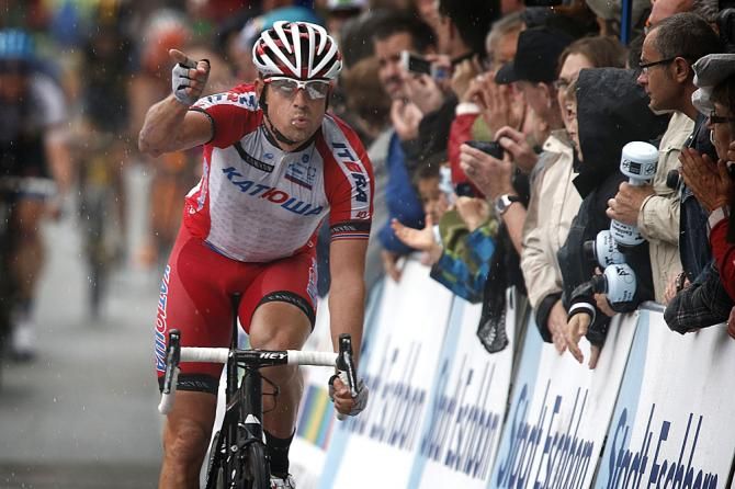 Alexander Kristoff (Katusha) wins the 2014 GP Frankfurt