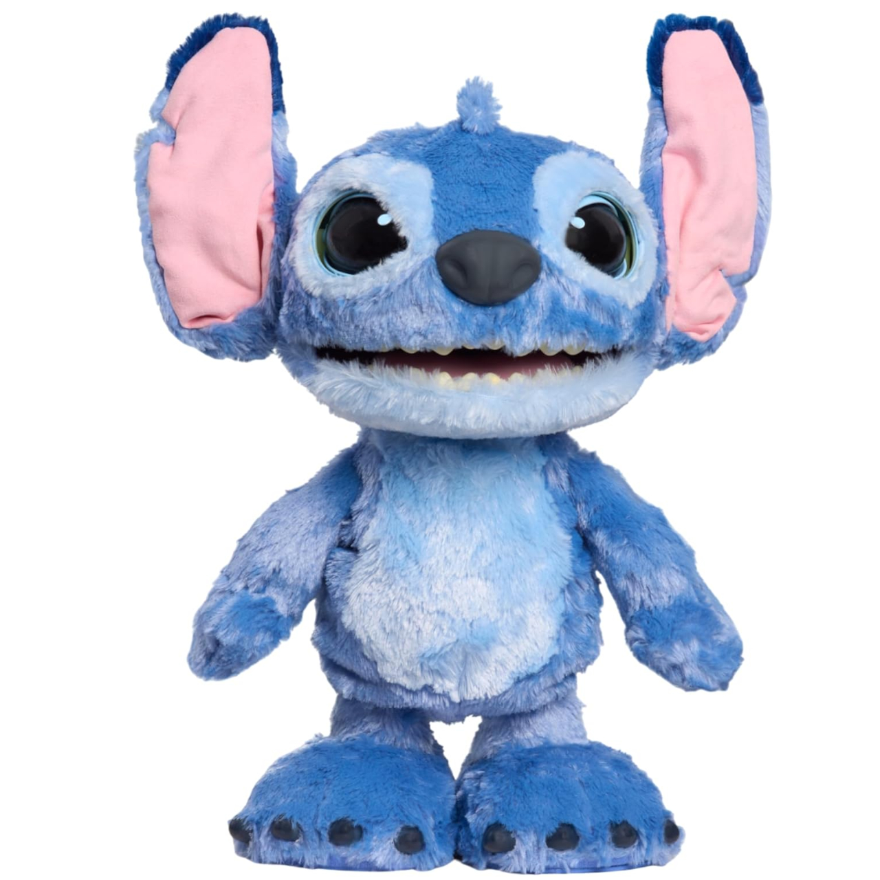 Disney Stitch animatronic against a plain background