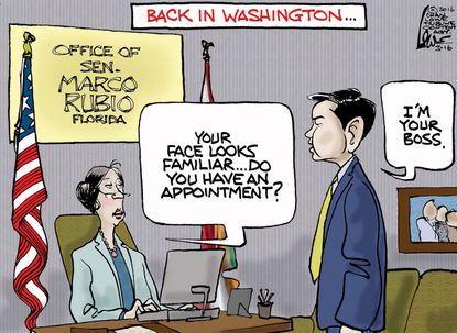 Political cartoon U.S. Rubio 2016