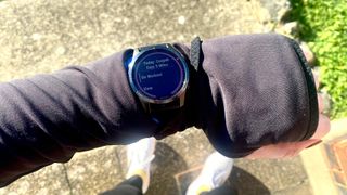 a Coopah run displayed on a Garmin Fenix 7 watch face