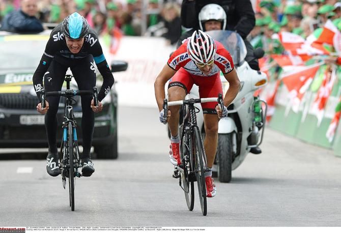 Simon &Scaron;pilak (Katusha) sprints to the stage win