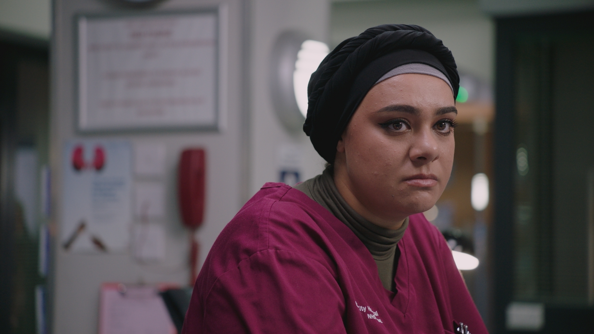 Rida is distraught after Russell's attack.