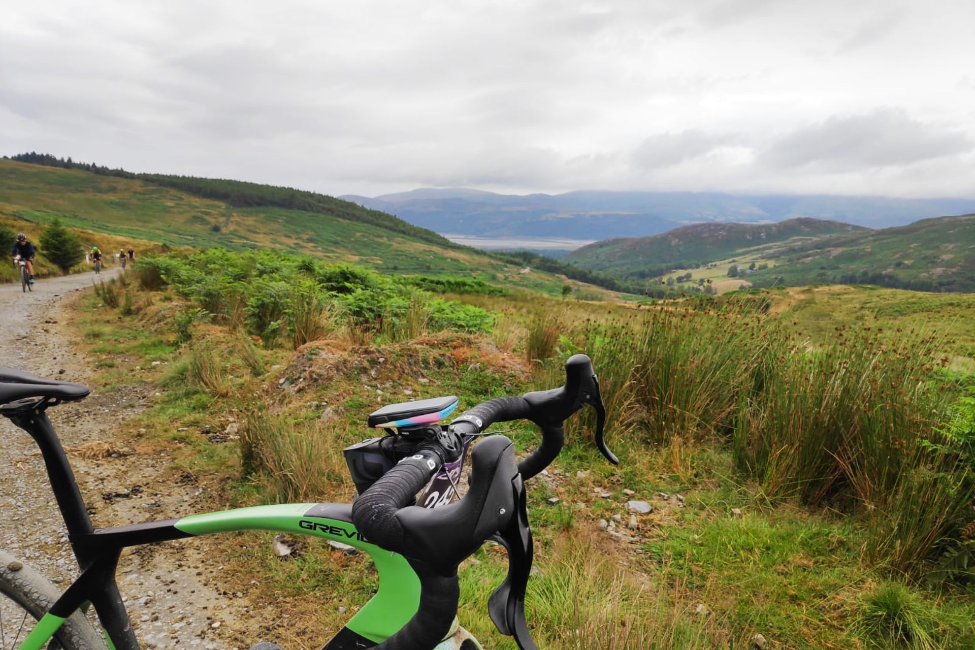 Image shows the Hammerhead Karoo 2 mounted on a gravel bike.