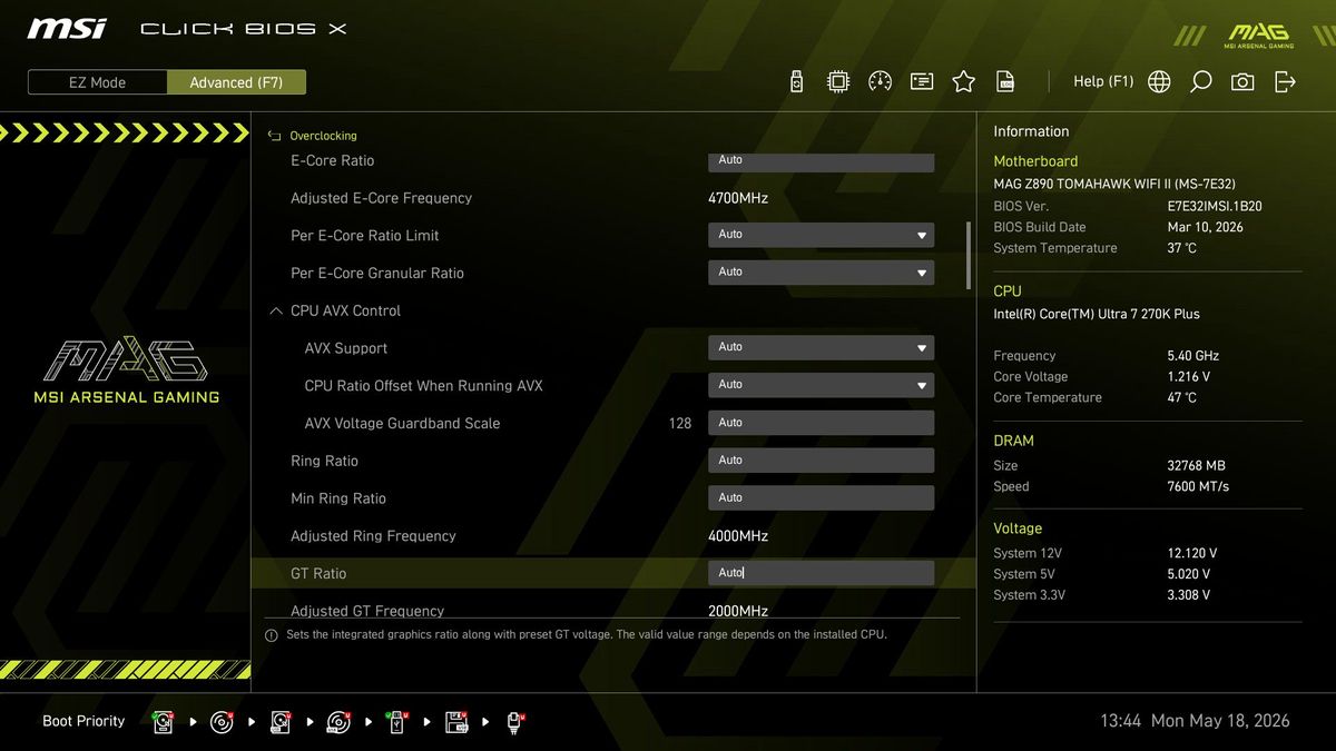 MSI MAG Z890 Tomahawk Wifi II