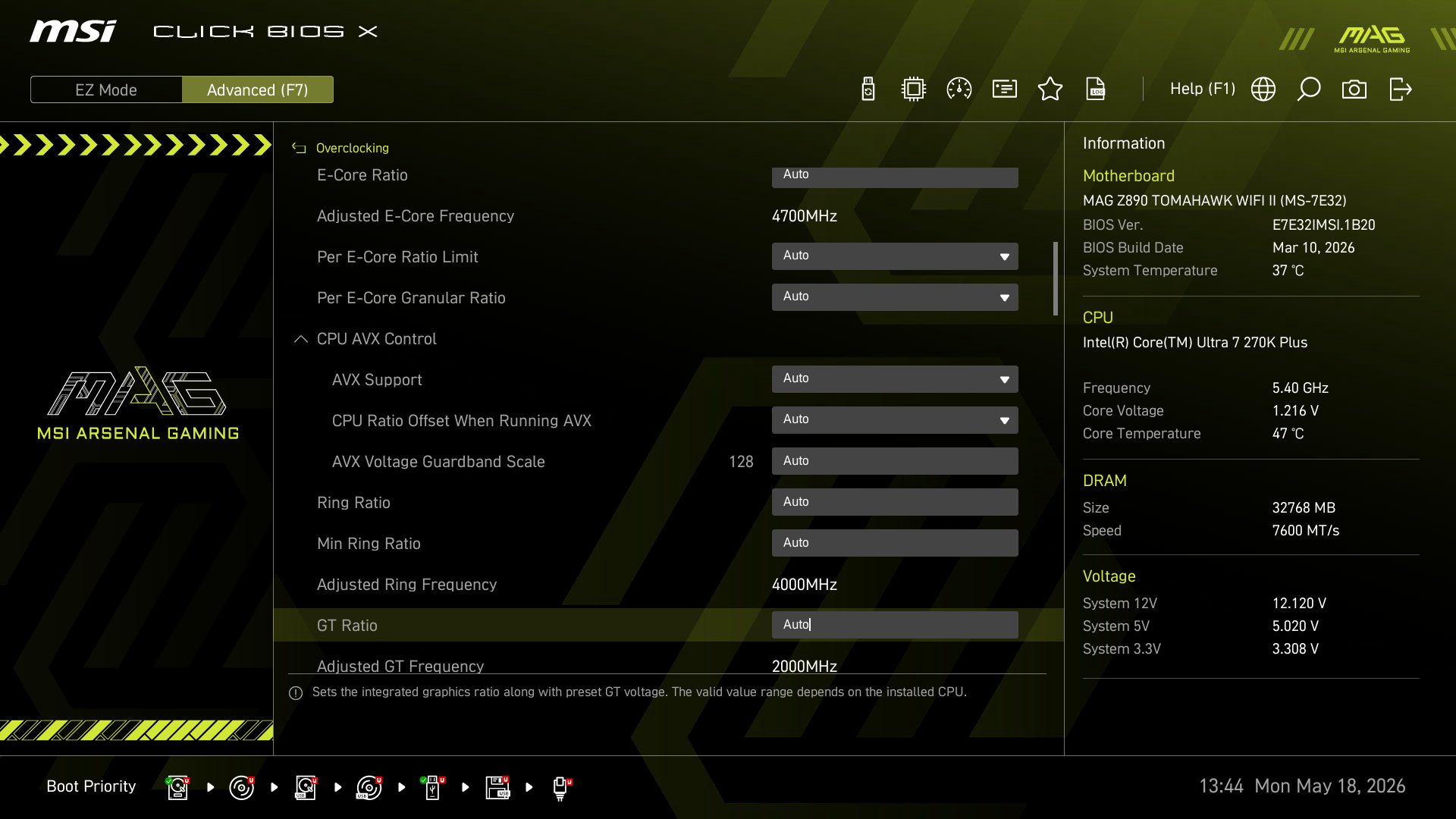 MSI MAG Z890 Tomahawk Wifi II