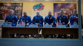 Expedition 39 Crew at Final Press Conference
