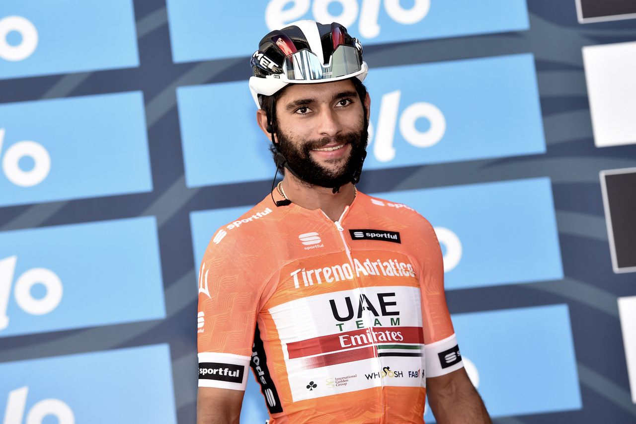 Tirreno Adriatico 2020 55th Edition 2nd stage Camaiore Follonica 201 km 08092020 Fernando Gaviria COL UAE Team Emirates photo Tommaso PelagalliBettiniPhoto2020