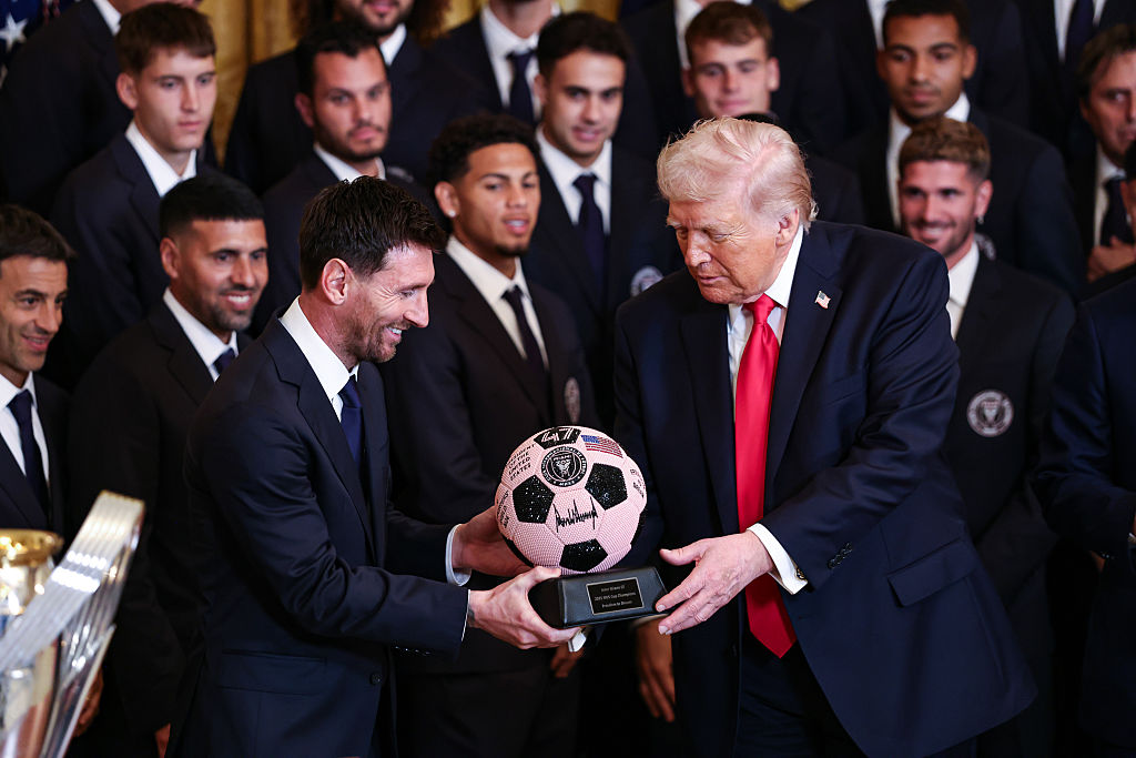 Lionel Messi at the White House