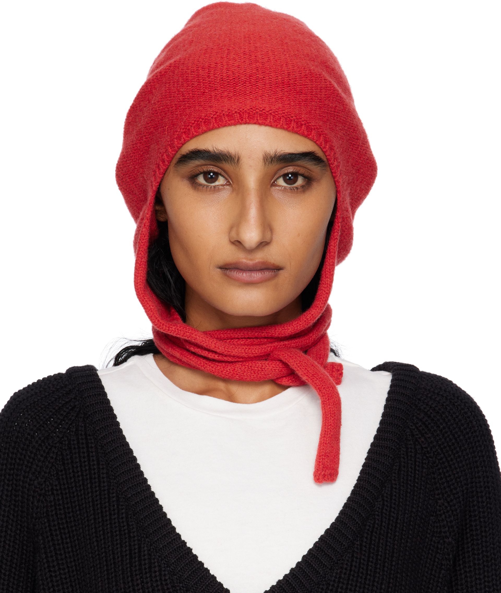 Red Tier Hood Beanie