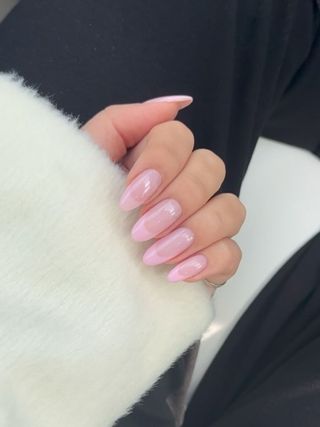 Foggy French nails.