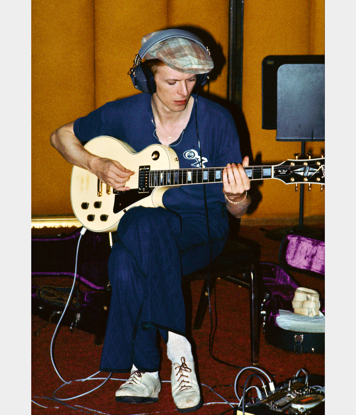 David Bowie in the studio and with friends
