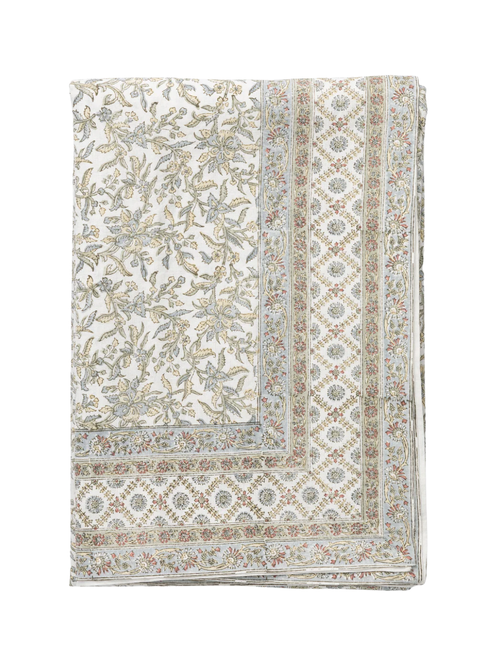 Estelle Block Print Tablecloth