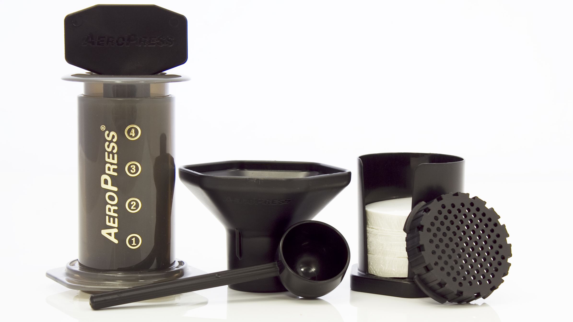 Aerobie AeroPress on white background