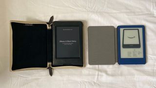 two generations of kindles in two different cases tested by woman&home
