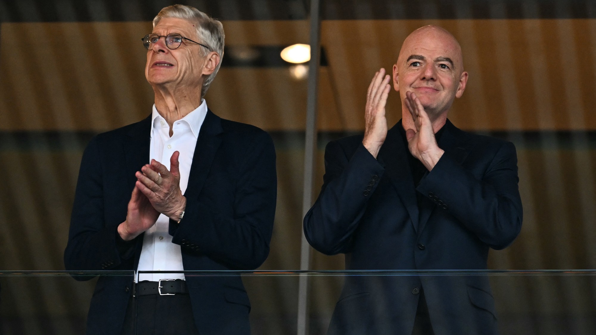 Arsene Wenger and Gianni Infantino