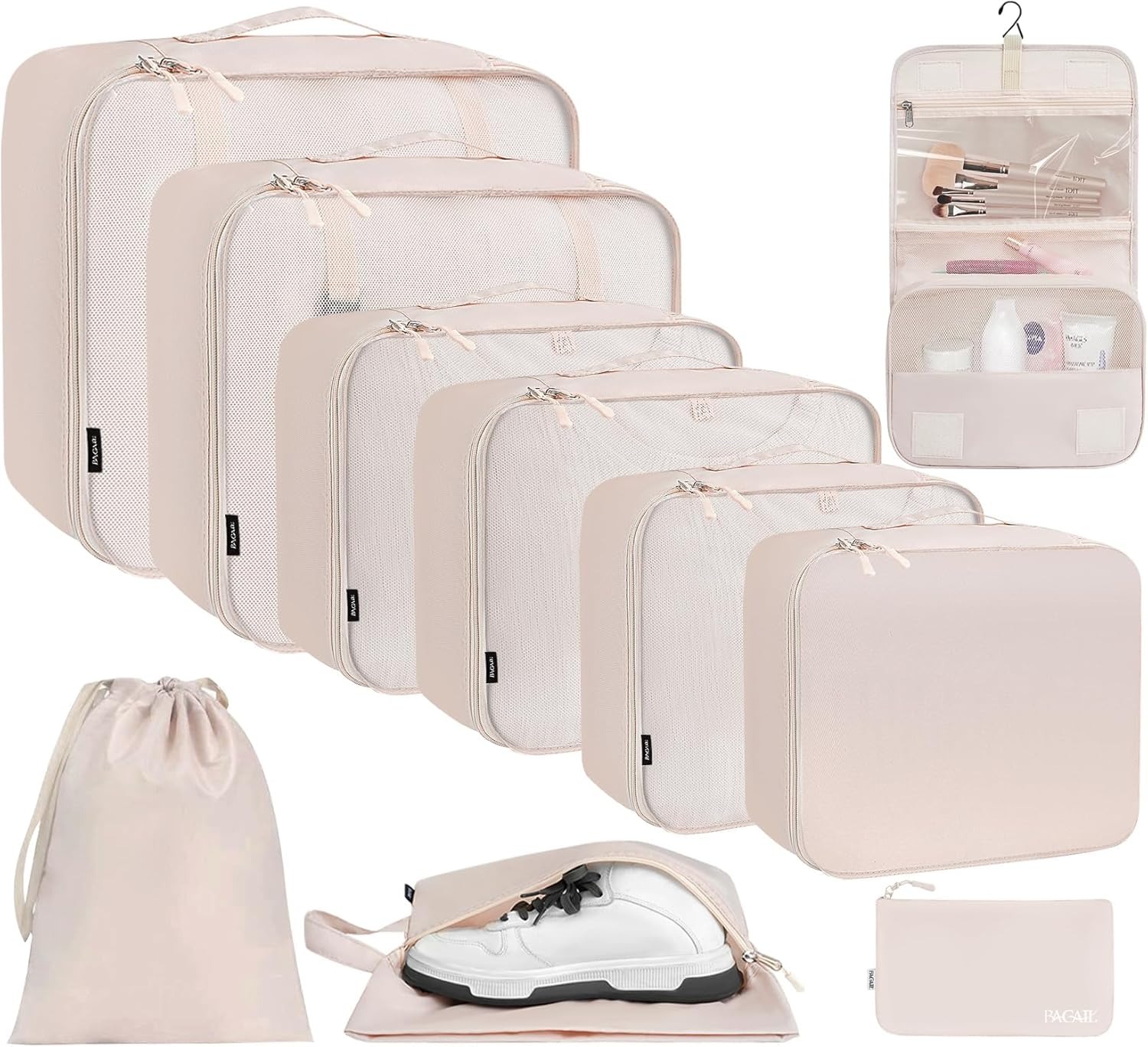 BAGAIL, 10 Set Packing Cubes