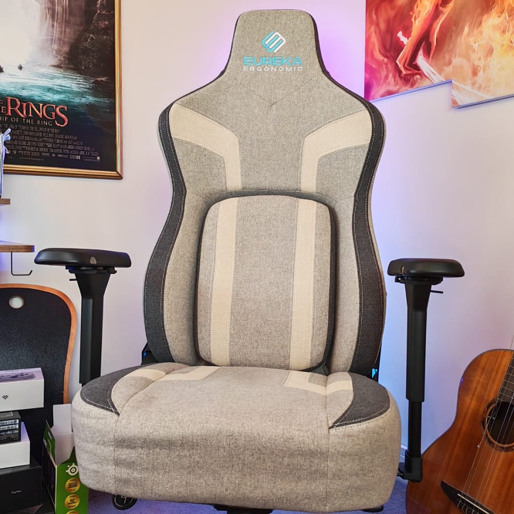 Eureka Ergonomic gaming chair in gray