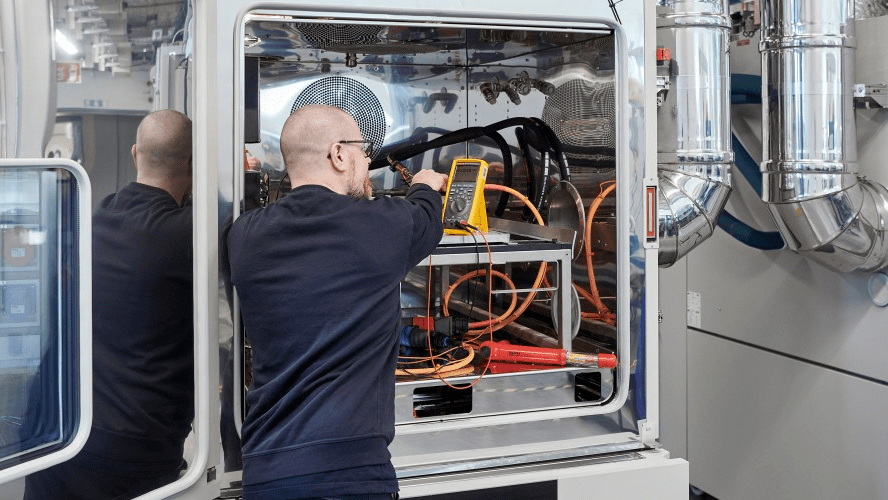 Scania has set up EV battery testing lab