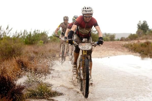 Sally Bigham during stage 5 of the 2012 Absa Cape Epic Mountain Bike stage race from the Overberg Primary