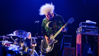 Roger "Buzz" Osborne from The Melvins performs at l' Alhambra on October 2, 2018 in Paris, France.