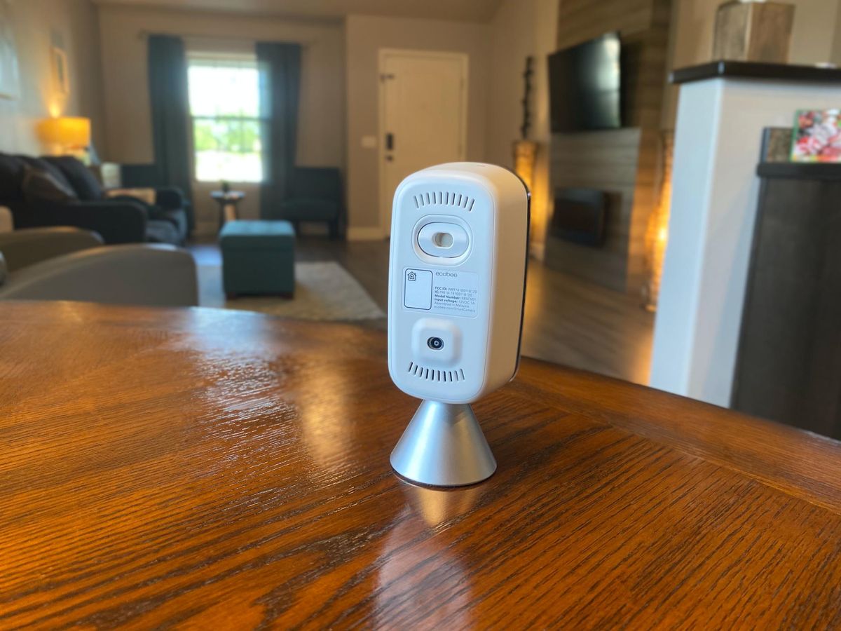 ecobee SmartCamera back on a table