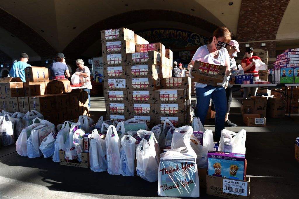 Food drive in Las Vegas.