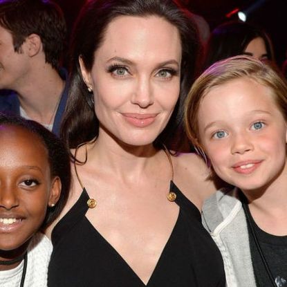 Angelina Jolie and her kids