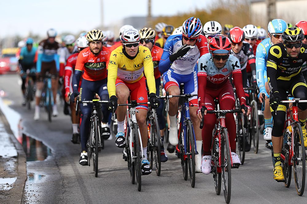 Arnaud Demare (FDJ) in the bunch during stage 2 at Paris-Nice