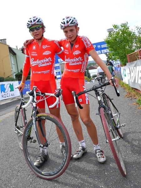 Budvar teammates after their race.