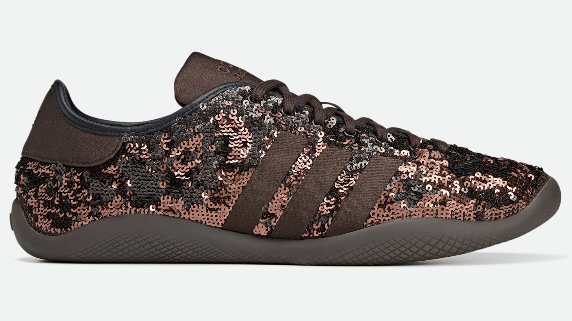 Wales Bonner x Adidas shoes side profile view.