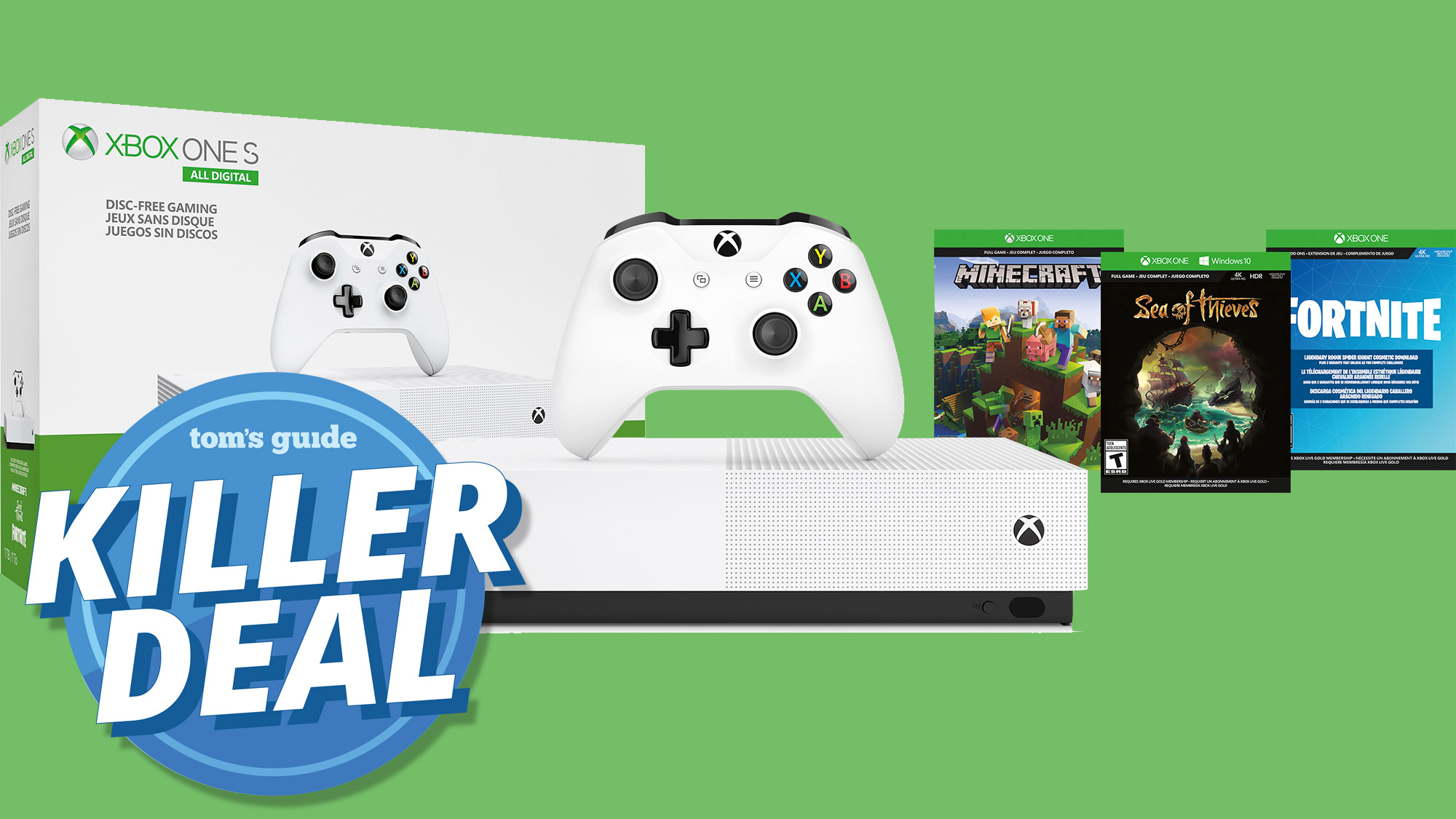 The Xbox One S All Digital Edition Bundle Is Back At Its 149 Deal Price Tom S Guide