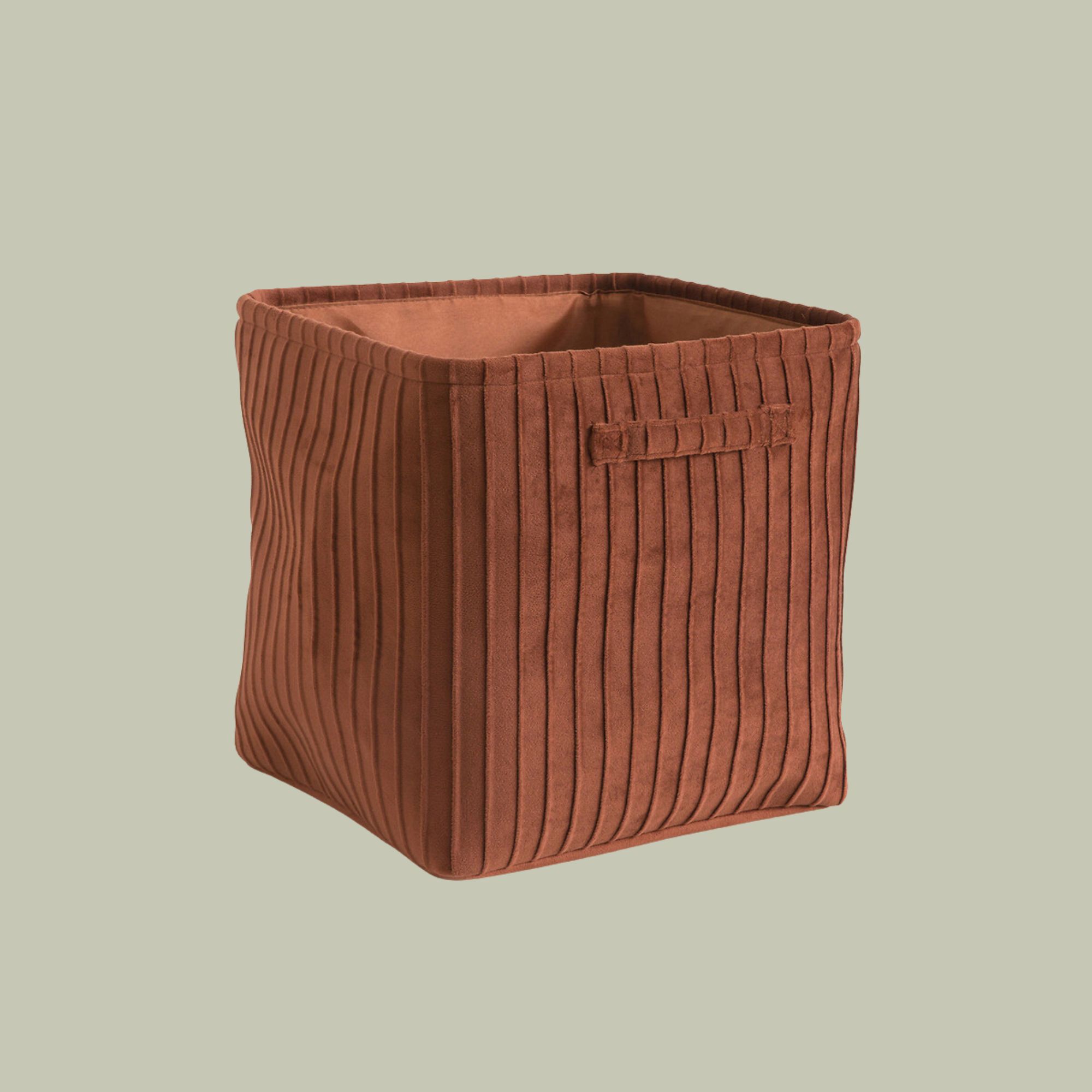 La Redoute Interieurs , Velvetas Pleated Velvet Basket