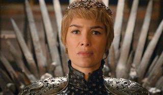 Cersei Lannister sits on the Iron Throne, Game of Thrones