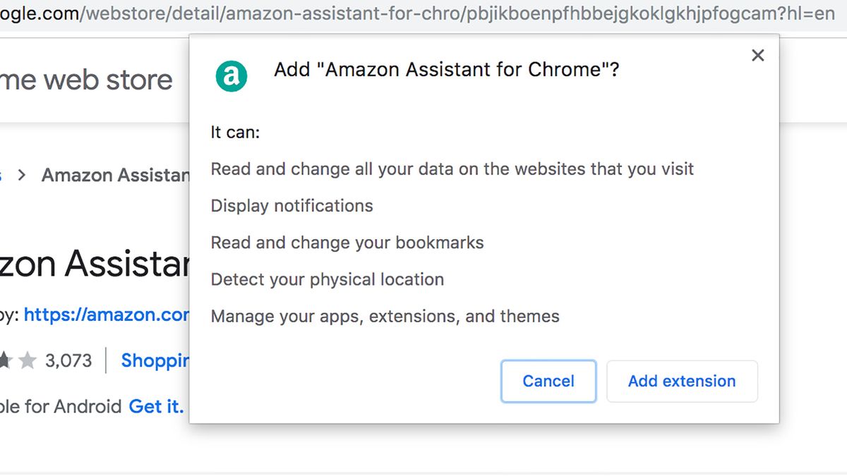 amazon assistant browser extension