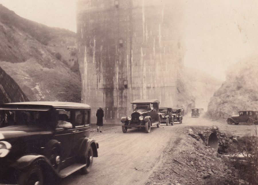 Ruins following the collapse of the St. Francis Dam.