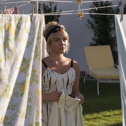 florence pugh in a still from don't worry darling