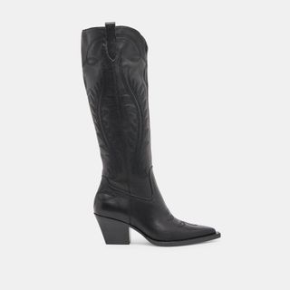 Ryatt Extra Wide-Calf Boots Black Leather