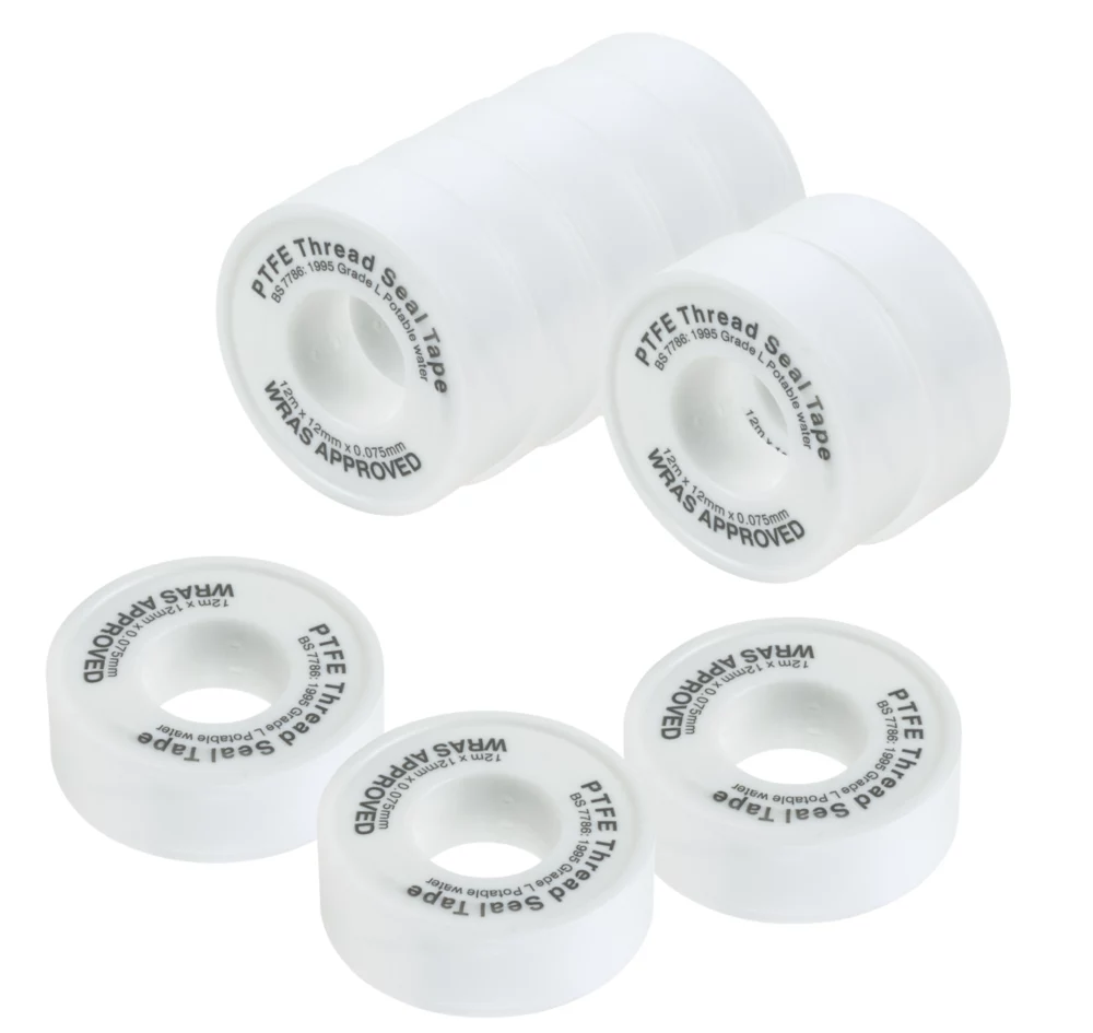 Ptfe Tapes for Water 12m X 12mm 10 Pack