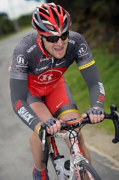Sebastien Rosseler (Team RadioShack) en route to a solo victory in stage four.