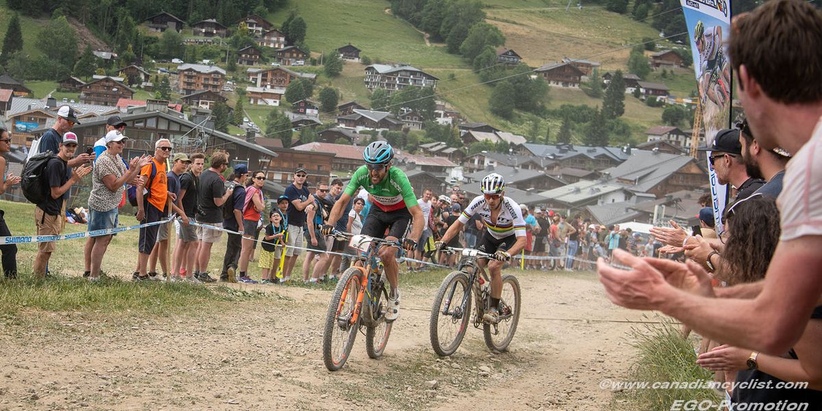 Kuestenbrueck (Torpado Ursus) and Nino Schurter (Scott-SRAM MTB Racing)