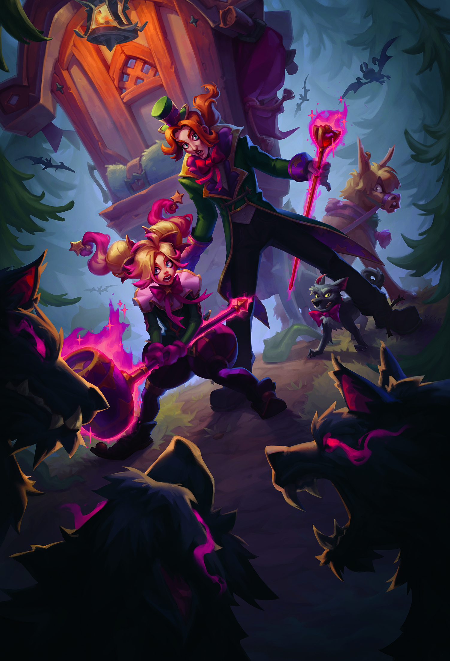 Digital art showing a fantasy character