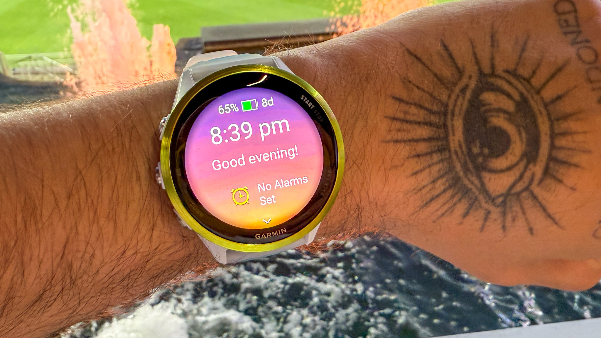 Garmin Forerunner 570 on wrist