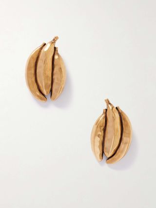 Banana Gold-Tone Earrings