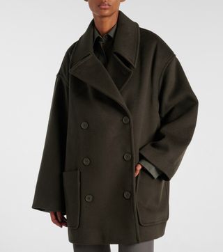 Marian Oversized Wool-Blend Peacoat