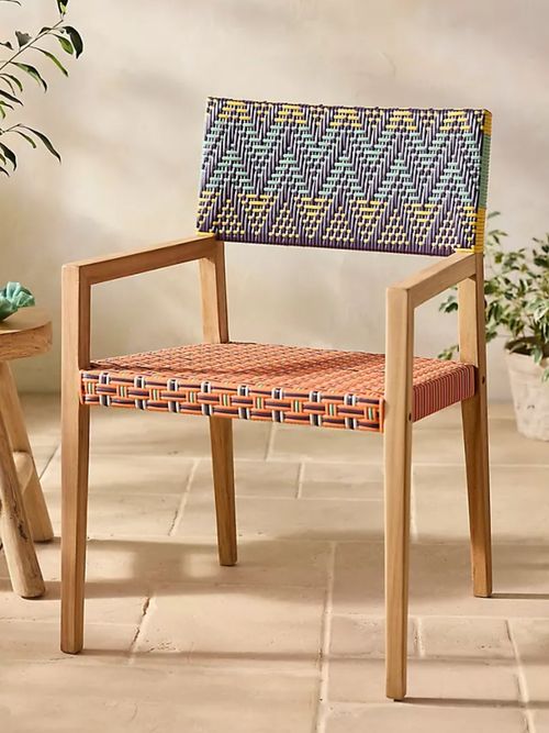 Terrain Havana Wicker & Teak Dining Chair