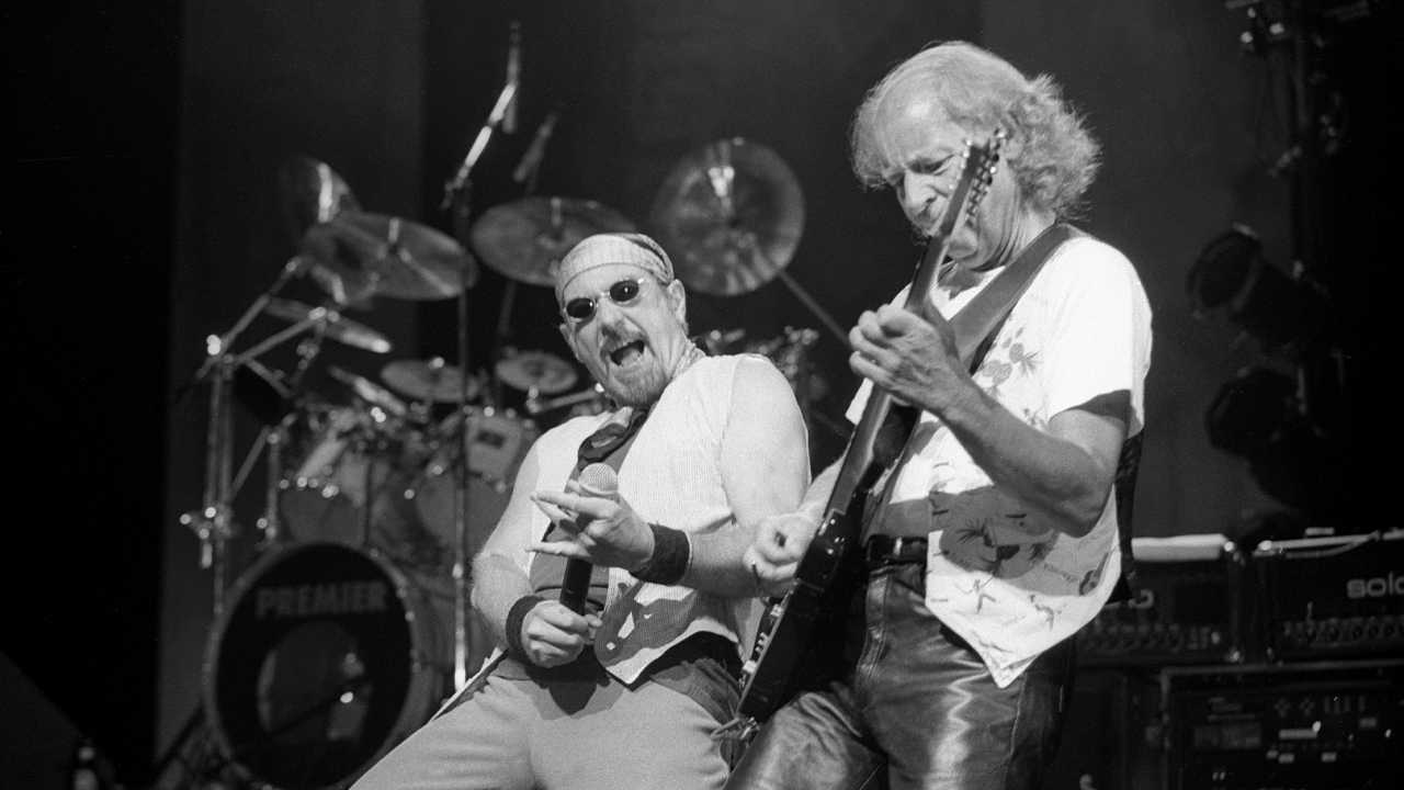 Jethro Tull performing live in 1999