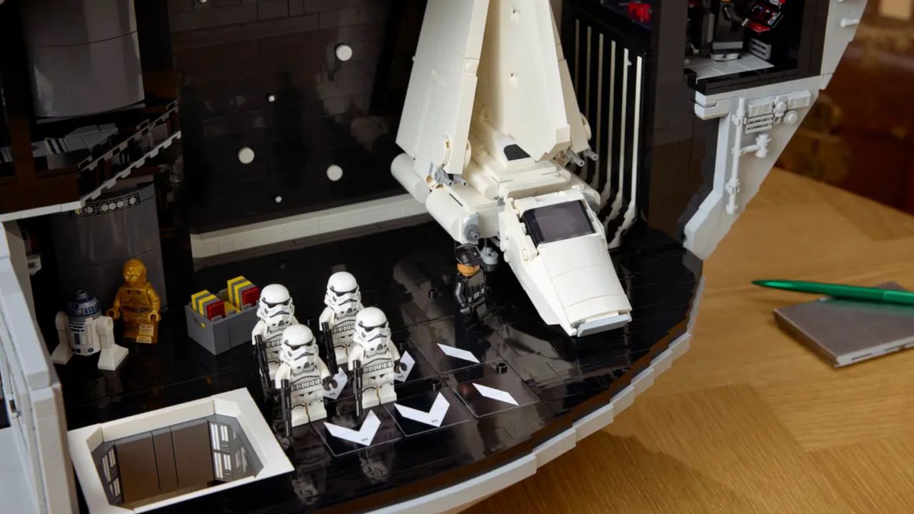 The Death Star hanger bay, seen from above