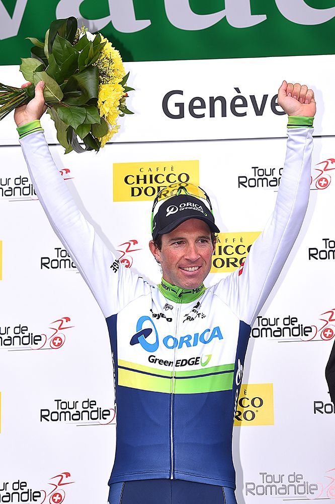 Michael Albasini (Orica-GreenEdge) won the final stage of the Tour de Romandie in Geneva.